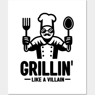 Grillin', Like a Villain - Memorial Day Posters and Art